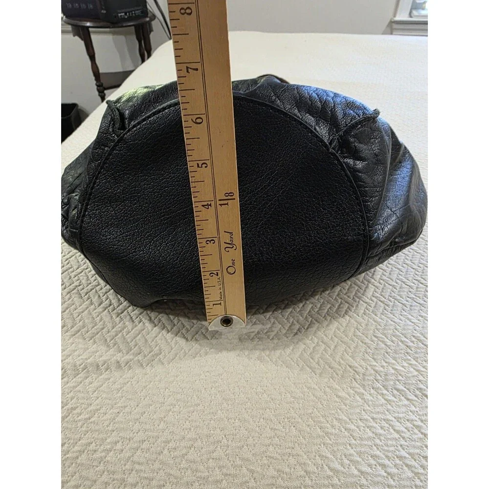 The Sak Indio Leather Hobo Bag Black Slouchy Boho Shoulder Purse